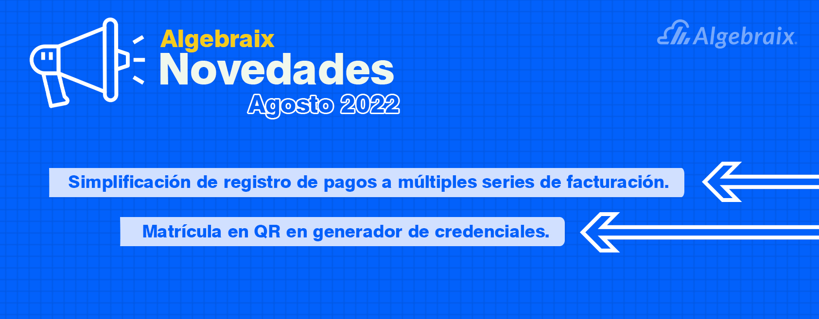 Simplificacon de registo de pagos a múltiples series de facturación , matrícula en qr en generador de credenciales