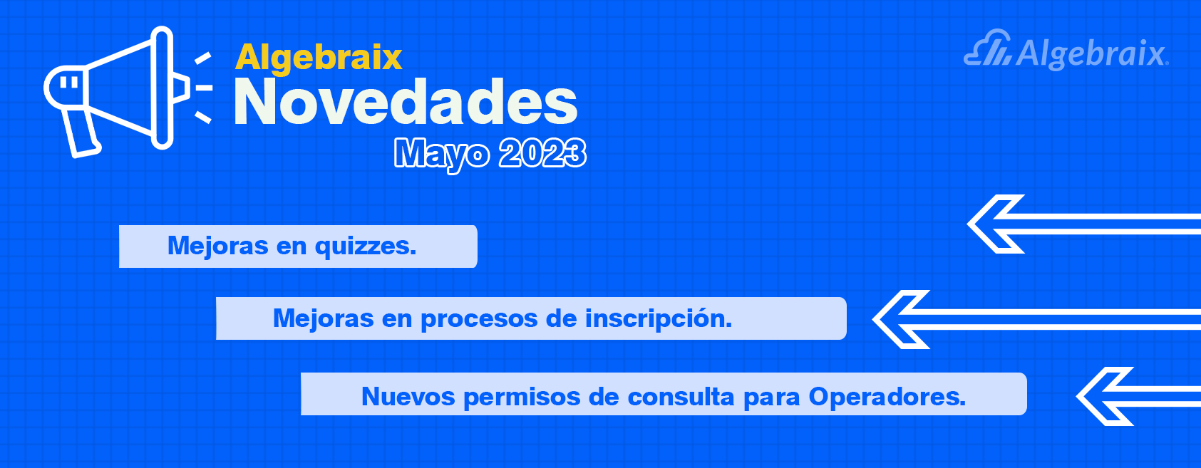 Mejora quizzes, procesos de inscripción . Nuevos permisos para operadores