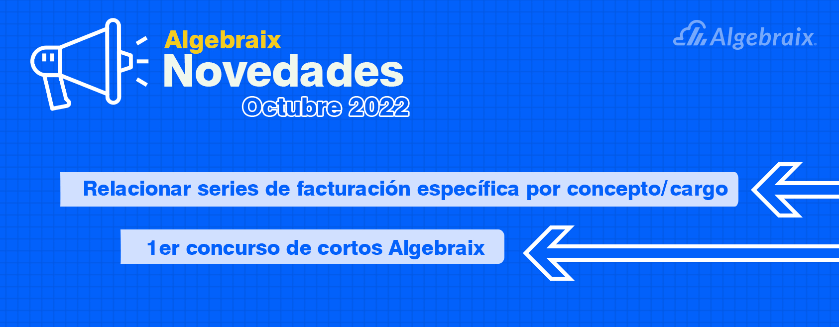 Relacionar serie de facturación específica por concepto cargo, primer concurso de cortos Algebraix