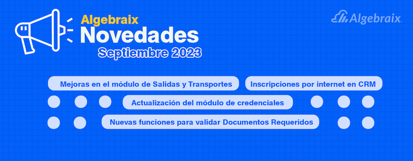 Mejoras en salidas y transportes, inscripciones en CRM y más